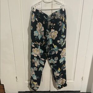 Ann Taylor Floral Print Joggers